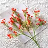 Decoración de boda estrella Gyopla sosteniendo ramo se siente caucho suave estrella Gyopla trigeminal flor de plástico al por mayor