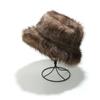 Amazon Transfronterizo Xiyin Sombrero de Cuenca Cálido Nuevo Otoño e Invierno Color Mixto Seda Plateada Peludo Sombrero de Pescador Invierno para Mujer