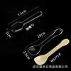 Colher Transparente Descartável Individual de Plástico Pequena Mini Colher de Degustação Colher para Iogurte Colher para Sorvete Colher para Pudim Atacado