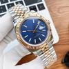 Reloj Mecánico Automático para Hombre Tipo Log con Calendario Luminoso, Reloj Impermeable de Acero Inoxidable 904L, Reloj Danny Road