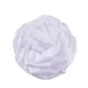 Flor de rosa grande de tela de seda de 8 cm europea y americana, flor enrollada hecha a mano, flores decorativas para zapatos y sombreros, accesorios de ropa