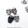 Jinhua pulsera de cuero con calavera accesorios popular punk exagerada pulsera de cuero calavera remache joyería