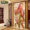 Qingfei impressão de precisão pano Tulip versão vertical varanda Pintura diamante ano após ano Flores criativas sala de estar cheia de diamantes