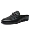 Pantuflas de Mocasín sin Talón para Hombre, Adecuadas para Vestidores, Mocasines Casuales de Deslizamiento para Usar al Aire Libre