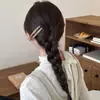 Pinza para el Cabello de Cuadros Caqui Estilo Coreano para Mujer, Pinza para Flequillo Lateral, Pinza para el Flequillo, Elegante Pasador para la Parte Posterior de la Cabeza, Accesorio para el Cabello