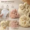 Vela Aromaterápica Anjo Rosa Sanxin Molde de Silicone Concha Anjo Pedra de Incenso Expansível Ferramenta de Moagem de Silicone Fábrica Transfronteiriça
