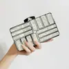 Bolso de Mano Transfronterizo, Cadena Simple de Acrílico Cruzado, Bolso de Mujer para Vestido de Novia, Banquete Nocturno, Bolso Cuadrado Pequeño