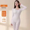 Nuevo Set de Ropa Interior Térmica Adelgazante para Mujer 2025 para Otoño e Invierno, Conjunto de Top y Pantalones Adelgazantes con Calefacción de Lana para Moldear el Cuerpo