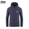 Jeep Spirit Jeep Chaqueta Fina Deportiva al Aire Libre con Capucha para Hombre Seda de Hielo Ropa con Protección Solar Verano UPF50+