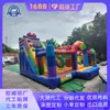 Carrera de Obstáculos Inflable Arcoíris Grande Comercial, Eventos Carnival para Padres e Hijos, Campamentos al Aire Libre, Oferta Especial al Por Mayor
