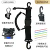 Cuerda Antiperdida para Buceo, Cuerda Antiperdida para Herramientas de Aguas Profundas, Cuerda Multifuncional Elástica Telescópica, Extensible 1.5m Adecuada para Buceo Libre