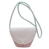 Bolso Tejido de Cuerda de Algodón con Cierre de Perla Mini Bolso de Playa para Mujer Verano Fresco Nuevo Casual Bandolera Hombro Tejido de Paja