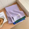 2025 Nuevo Bufanda de Cuadros de Color Contrastante Otoño e Invierno Bufanda de Punto de Lana para Estudiantes Linda Atmósfera Cálida Versátil