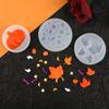 Molde de Silicona Temático de Halloween Calabaza Hoja de Arce Juguete de Comida Creativo Decoración de Pastel Molde de Chocolate Decoración de Fondant