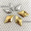 DIY Metal Imitación Cuentas Sueltas Cosidas a Mano Diamante Forma Rhinestones Cos Hecho a Mano Accesorios de Disfraces de Anime 20X34Mm Color Dorado