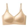 Ropa interior de copa fija sin costuras con base líquida para mujer, invisible, para vestir, intransparente, cómoda, sin aros, para pecho pequeño, push-up, tipo sling