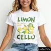 Camiseta Vintage Licor de Limón La Dolce Vita Camiseta con Diseño Creativo de Limón Camiseta Italiana Moda de Verano