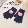 Luvas para Mulheres no Inverno, Fofas para Ciclismo, Quentes e Acolchoadas, à Prova de Frio, Estudantes Podem Usar Tela de Toque Algodão 2025 Novo Cinco Dedos Menina Soft