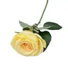 Rosa Artificial de Tallo Único Rosa Redonda Pequeña Flor Artificial Flor Falsa Flor de Boda Flor para Decoración de Fotografía del Hogar