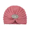 Gorro de Punto con Pedrería Transfronterizo Europeo y Americano, Gorro de Lana, Turbante Indio, Gorro de Invierno Cálido para Proteger las Orejas