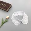 Série Colorida Tendência de Moda Transfronteiriça Miçangas Retrô Popular Colorido Primavera e Verão Versátil Camisas Suéteres Golas Falsas da Moda