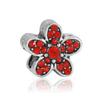 Serie Roja Transfronteriza DIY Aleación Cuentas Sueltas Pulsera Hecho a Mano Collar de Cuentas Joyería de Cuentas Artesanal Cuentas Espaciadoras