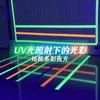 Cinta de algodón fluorescente UV para cine y televisión, decoración para presentaciones escénicas, pegatinas decorativas hechas a mano DIY, alta adhesividad, resistente al desgaste, cinta luminosa