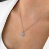 Collar Beiana Fashion Diseño Calado Trébol de Cuatro Hojas para Mujer Plata de Ley S925 de Alto Nivel Micro Engastado con Diamantes Flash Cadena Clavicular