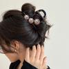 Elegante Luz Luxo Pérola Grab Clip Feminino 2024 Novo Estilo Médio Cabelo Tubarão Clipe de Volta Cabeça Grampo de Cabelo Acessórios de Cabelo de Alta Qualidade