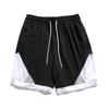 Shorts de Verano Nuevos Moda para Hombre Marca de Moda Diseño Dividido Holgados Estilo ins Pantalones de Chándal Lavados Transfronterizos