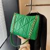 2026 Retro Color Sólido Invierno Nueva Moda Bolso de Hombro Único para Mujer Estilo Coreano Bolso Tote Acolchado de Color Sólido de Gran Capacidad
