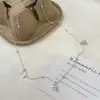 Colar Gargantilha Minimalista Exquisito com Pingente de Coração de Pêssego Corrente para Clavícula Design de Nicho Coreano Simples Estilo Francês Fada
