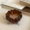Pulsera Abierta de Acetato Colorida Transfronteriza Europea y Americana Dulce Fresca Exagerada Joyería de Lujo Ligero de Gama Alta para Mujeres