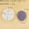 Molde de Silicone Flor Papoula Morning Glory Aromaterapia Pendurado DIY Difusor de Carro Gesso Forma de Chocolate