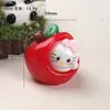Accesorios de resina para manualidades de dibujos animados: Pinzas para el pelo, hebillas de zapatos, llaveros, colgantes y accesorios de gel de crema de gato manzana roja 3D