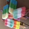 Suministro de Esponjas de Baño Colgantes con Forma de Paleta de Hielo, Esponjas de Baño Limpiadoras para Niños, Esponjas Exfoliantes con Forma de Copo de Nieve