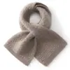 Bufanda de punto nueva para otoño e invierno 100% cachemira pura, diseño largo trenzado, cálida, estilo mujer, color liso, chal casual