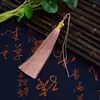 13CM Seda de Hielo Borla Nudo Chino Accesorio Colgante para Coche Material Hecho a Mano DIY Borla de Abanico Hilo Dorado Bicolor Borla Colgante Pequeña