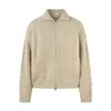 Ropa para Hombre Jiayiku 2025 Nuevo Estilo Retro Americano Old Money Suéter Abrigo de Invierno Tejido de Punto Retorcido Espiga de Trigo