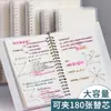 Cuaderno A5 de Hojas Sueltas, Cuaderno Rayado Desmontable, Bloc de Notas, Cuaderno de Espiral, Cuaderno en Blanco con Cuadrícula, Cuaderno Ultragrueso Que No Irrita la Mano