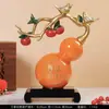 Nuevo adorno de calabaza estilo chino para sala de estar, mueble de TV, decoración de entrada, regalo de inauguración de casa, artesanía de resina con significado auspicioso