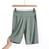 Calças de tubarão de algodão de três bits femininas verão fino exterior desgaste leggings barriga-levantamento quadril segurança anti-luz yoga shorts
