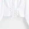 Z Estilo Europeo y Americano Transfronterizo 2026 Nueva Moda Elegante Ropa para Mujer al por Mayor Ajustada Ceñidor de Cintura Top de Puro Deseo 7814200