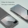 Adecuado para la funda del teléfono Samsung Z Flip 6/Flip 7FE, transparente, delgada y agradable al tacto LeReach