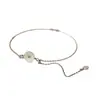 Pulsera de concha de plata esterlina s925 margarita pulsera de tracción linda verano pulsera de estudiante femenina novias estilo frío