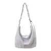 2026 Nueva Bolsa Tote de Gran Capacidad a la Moda y Ligera, Bolso de Tela Casual Coreano Estilo Perezoso, Bolso de Hombro Cruzado Versátil