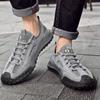 Zapatos de Hombre Talla Grande Transfronterizos 2025 Zapatos Casuales de Malla Hueca para Exterior Zapatos de Moda Agujero Transpirable Senderismo Retro Zapatos Deportivos