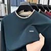 Moletom Masculino Gola Redonda Manga Longa Camiseta Primavera e Outono Novo Estilo Moda Coreana Casual Versátil Camada Base Top