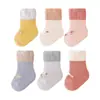 [Estilo Popular] Calcetines de Bebé de Otoño para Todas las Estaciones, Estilo Coreano Versátiles Calcetines de Bebé de Caña Media para Niños y Niñas, Transfronterizo