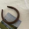 Diadema de lana de ala ancha con esponja para el pelo, accesorio para el cabello, con parte superior elevada y pinzas para el pelo, estilo coreano, otoño/invierno